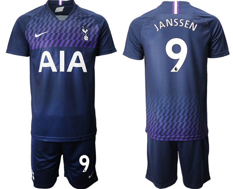 Men 2019-2020 club Tottenham Hotspur away #9 blue Soccer Jerseys->->Soccer Club Jersey